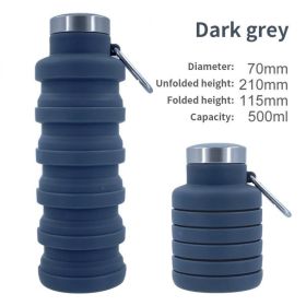 500ml Outdoor Retractable Water Bottle (Capacity: as shown, Color: A05 500ML)