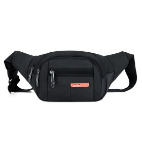 Casual Multifunctional Waist Bag; (Color: Black)