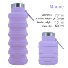 500ml Outdoor Retractable Water Bottle (Capacity: as shown, Color: A03 500ML)