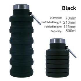 500ml Outdoor Retractable Water Bottle (Capacity: as shown, Color: A01 500ML)