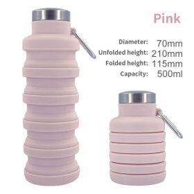 500ml Outdoor Retractable Water Bottle (Capacity: as shown, Color: A02 500ML)