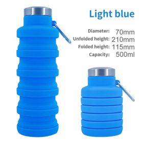 500ml Outdoor Retractable Water Bottle (Capacity: as shown, Color: A06 500ML)