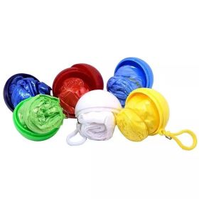 Disposable Raincoat Keychain (Items: Raincoat Ball Set, Color: Random Color)