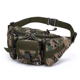 Men's Waterproof Nylon Fanny Pack (Color: Conglin digital, size: The belt can be adjusted)
