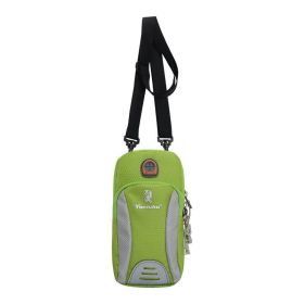 Mini Zipper Phone Arm Bag (Color: Green)