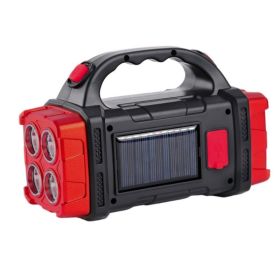 Multifunctional Solar LED+COB Light With Handle (Items: Red)