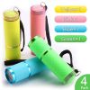 Glow-in-the-Dark Rubber-Coated Mini LED Flashlight