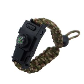 Outdoor Paracord Umbrella Rope  Bracelet For Survival (Color: 209army green camouflage)