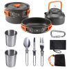 Camping Pot and Pan Set for 2-3 People