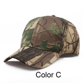Men's Adjustable Camo Baseball Cap (Color: Color C)