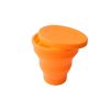Soft Silicone Retractable Mini Folding Water Cup with Lid