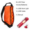 Auto Emergency LED Warning Lights – 3/6/8 Pack with Magnetic Hook, Work Flashlight & Screwdrivers