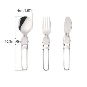 420 Camping Knife Cutlery Set (Ships From: China, Color: Basic)
