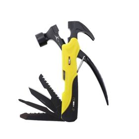 Multi-functional Survival Tool - Foldable Outdoor Tool Hammer (Type: Nail Hammer, Color: Yellow & Black)