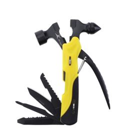 Multi-functional Survival Tool - Foldable Outdoor Tool Hammer (Type: Nail Hammer, Color: Black & Yellow)