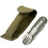 Multifunctional Folding Camping Tableware – Portable Stainless Steel Cutlery Set