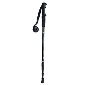 Multi-functional 3-Section Straight Handle Trekking Pole (Type: Walking Sticks, Color: Black)