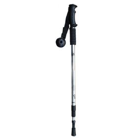 Multi-functional 3-Section Straight Handle Trekking Pole (Type: Walking Sticks, Color: Silver White)