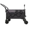 Multi-Functional Push-Pull Folding Wagon Cart with Rotating Handle & 360° All-Terrain Wheels – Heavy-Duty, Adjustable Design
