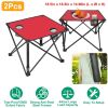 Foldable Camping Table – Portable Lightweight Picnic Table with Cup Holders (1 or 2 Pack Options)