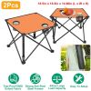 Foldable Camping Table – Portable Lightweight Picnic Table with Cup Holders (1 or 2 Pack Options)