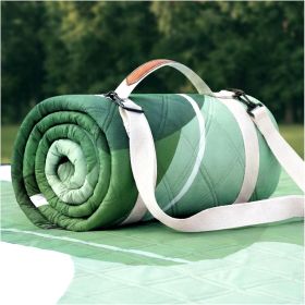 Extra Large Waterproof Picnic Blanket – Foldable Outdoor Camping & Beach Mat (size: Abstract Sage Green  80''*80'')