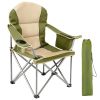 Oversized Camping Folding Chair – Heavy Duty Padded Chair with Cooler Bag & Storage