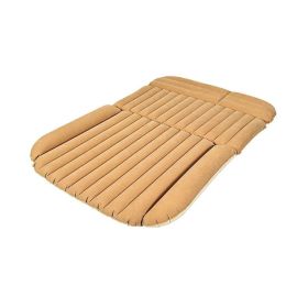 Inflatable Car Air Mattress (Type: Sleeping Pad, Color: Yellow)
