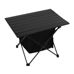 Foldable Camping Table With Storage Basket (size: M)