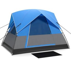 Outdoor Camping Tent with Carry Bag (Type: Tent, Color: Blue)