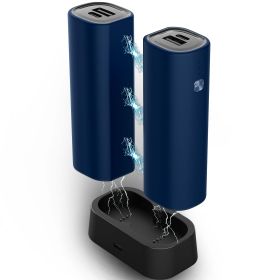 Hand Warmers Rechargeable 2 Pack, 10000 mAh Electric Hand Warmer, 360° Surround Heat Magnetic Electric Handwarmer (Color: Blue)