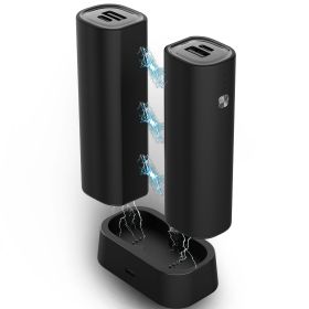 Hand Warmers Rechargeable 2 Pack, 10000 mAh Electric Hand Warmer, 360° Surround Heat Magnetic Electric Handwarmer (Color: Black)