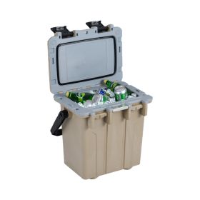 21 QT Portable Hard Cooler – Ultra-Light Ice Chest for Indoor & Outdoor Use (Type: Coolers, Color: coffee)