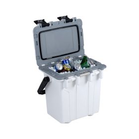 21 QT Portable Hard Cooler – Ultra-Light Ice Chest for Indoor & Outdoor Use (Type: Coolers, Color: White)