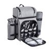 Outdoor Camping Picnic Backpack Bag with Tableware for 4 Person