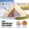 VEVOR 8-10 Person Canvas Glamping Bell Tent