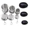 Stainless Steel Folding Cup - Portable Ultralight Collapsible Travel Cup