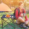 Foldable Camping Table – Portable Lightweight Picnic Table with Cup Holders (1 or 2 Pack Options)