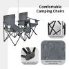 Portable Folding Double Chair With Umbrella