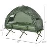 2-in-1 Camping Tent and Elevated Cot Set