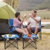 Foldable Camping Table – Portable Lightweight Picnic Table with Cup Holders (1 or 2 Pack Options)