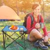 Foldable Camping Table – Portable Lightweight Picnic Table with Cup Holders (1 or 2 Pack Options)