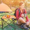 Foldable Camping Table – Portable Lightweight Picnic Table with Cup Holders (1 or 2 Pack Options)