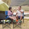Foldable Camping Table – Portable Lightweight Picnic Table with Cup Holders (1 or 2 Pack Options)