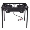 150,000 BTU Double Burner Outdoor Stove BBQ Grill