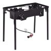 150,000 BTU Double Burner Outdoor Stove BBQ Grill
