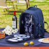 Outdoor Camping Picnic Backpack Bag with Tableware for 2 Person