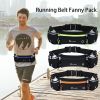 Adjustable Running Belt Fanny Pack with Dual Water Bottle Holders