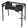 150,000 BTU Double Burner Outdoor Stove BBQ Grill