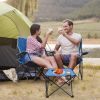 Foldable Camping Table – Portable Lightweight Picnic Table with Cup Holders (1 or 2 Pack Options)